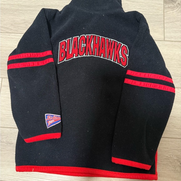 Vintage Coolest Kids NHL Set Blackhawks Size 4T 2Piece Sweater&Windbreaker Pants - Picture 2 of 9